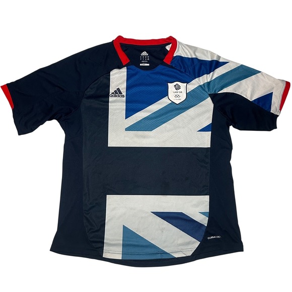 Adidas 2012 Olympics Jersey Team GB London W55808‎ ClimaCool Union Jack XL